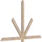 Ekena Millwork Kennewick Smooth Timber Gable Bracket, Douglas Fir, 72"W x 48"H x 1 1/2"D x 3 1/2"F, 16/12 Pitch GBW072X48X0204KEN00SDF - alternate 5